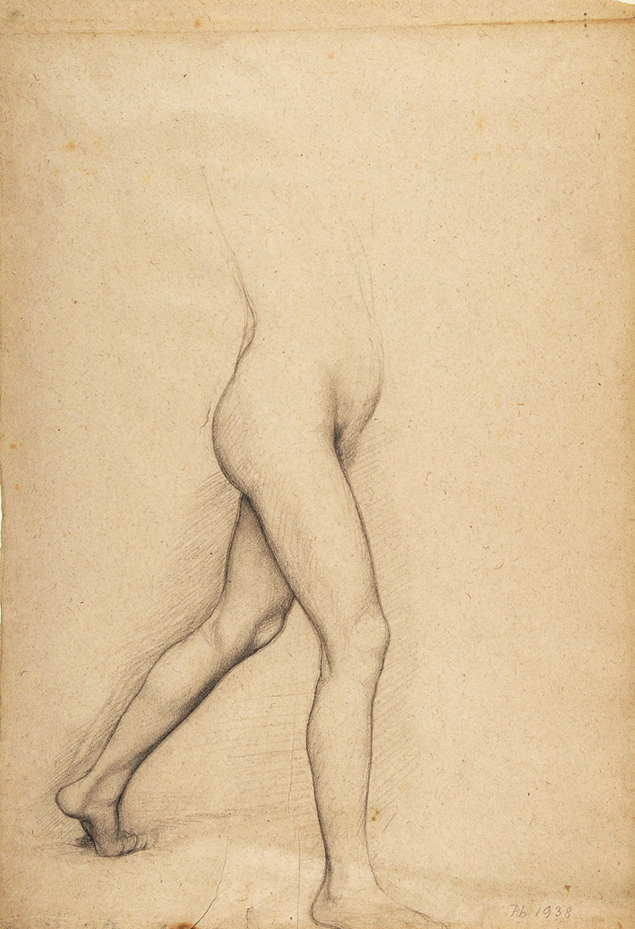  of a Girl's Legs for the painting Young Spartans